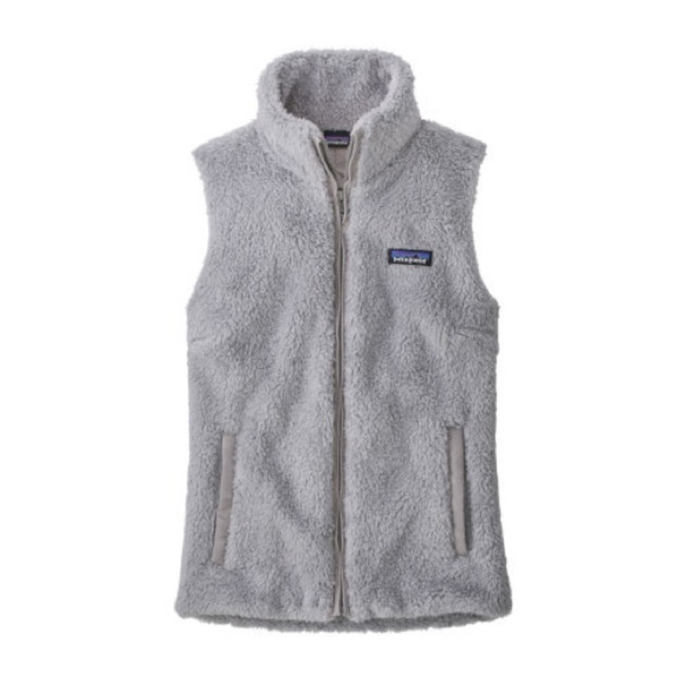 Patagonia Gray Fleece Vest with Plush Texture